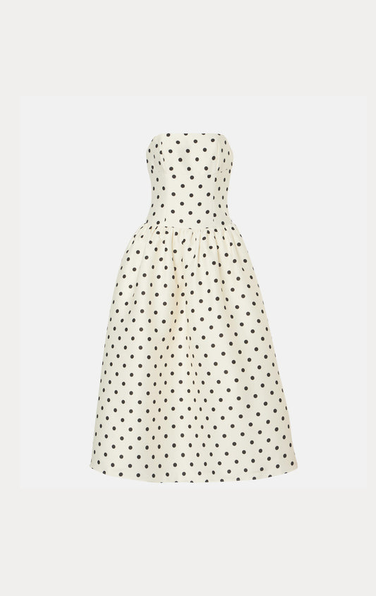 La Polka Midi Dress